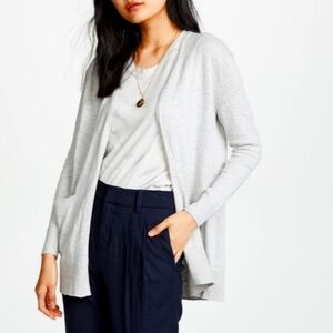 Madewell women's open front cardigan, lightweight,cotton blend,size L, pockets.